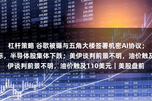 杠杆策略 谷歌被曝与五角大楼签署机密AI协议；OpenAI营收未达目标，半导体股集体下跌；美伊谈判前景不明，油价触及110美元｜美股盘前