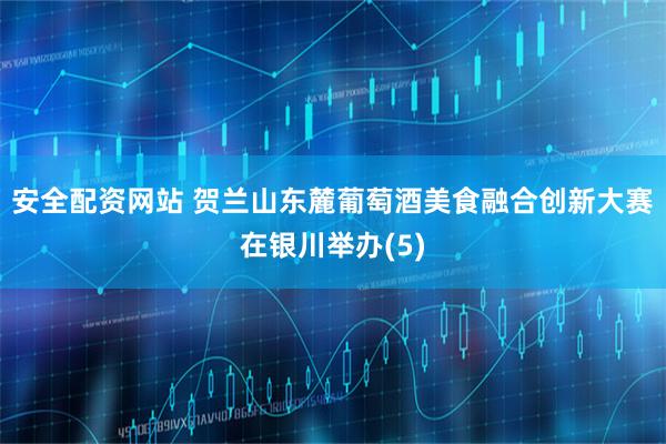 安全配资网站 贺兰山东麓葡萄酒美食融合创新大赛在银川举办(5)